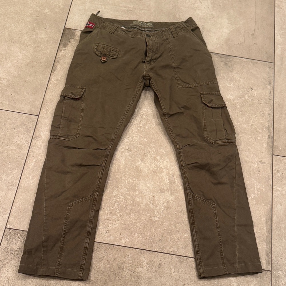 Napapijri Men's Cargo Pants in Kaki